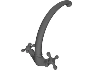 Faucet 3D Model preview