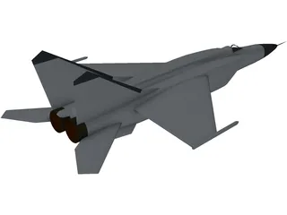MiG-25 Foxbat 3D Model preview