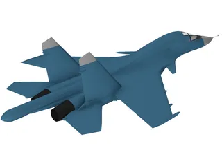 Sukhoi Su-34 Fullback 3D Model preview
