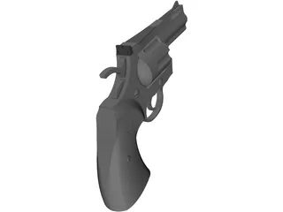 Colt Python 2 Inch Snub 3D Model preview