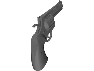 Colt Python 4 Inch Combat 3D Model preview