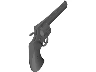 Colt Python 8 Inch Hunter 3D Model preview
