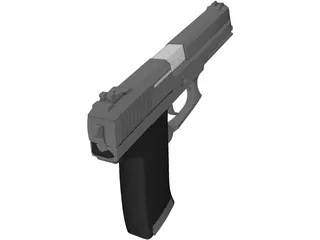 Hekler Koch Mk 23 SOCOM 3D Model preview