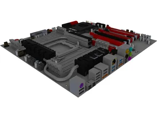 Motherboard 3D Model preview