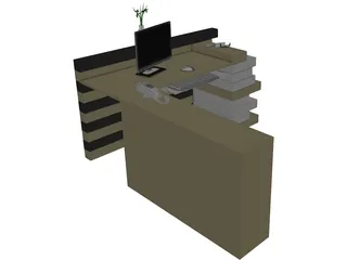 Reception Rack 3D Model preview