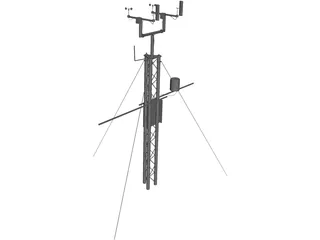 Meteo Station 3D Model preview