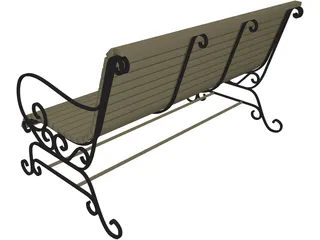 Bench 3D Model preview