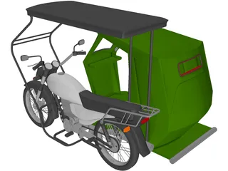 Tricycle Philippines 3D Model preview