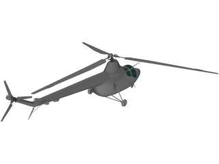 Mil Mi-1 3D Model preview