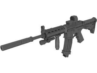 M4A1 3D Model preview