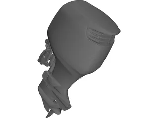 Outboard Engine Suzuki 250 3D Model preview