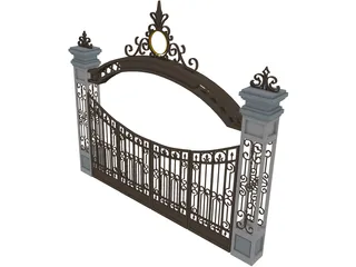 Gate 3D Model preview