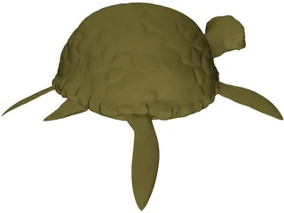 Cartoon Turtle 3D Model preview