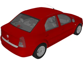 Renault Logan 3D Model preview