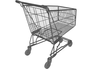 Shopping Cart 3D Model preview