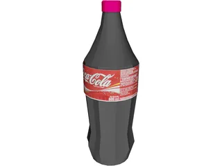 Coca Cola Bottle 3D Model preview