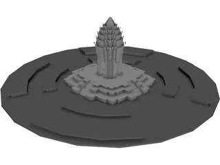 Independence Monument (Cambodia) 3D Model preview