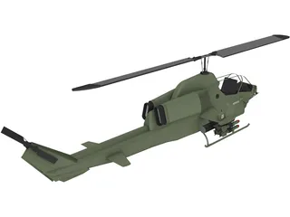 Bell AH-1W SuperCobra 3D Model preview