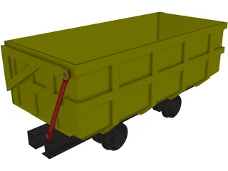 Mine Cart 3D Model preview