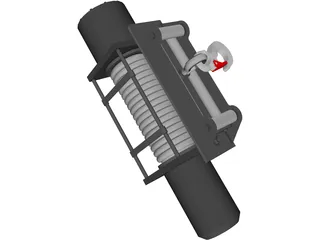 Winch 3D Model preview
