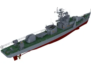 Type 037 Class Submarine Chaser 3D Model preview