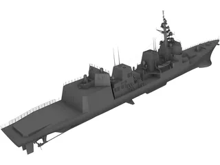 Akizuki-class Destroyer (2010) 3D Model preview