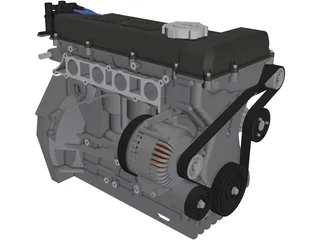 Caterham Duratec Engine 3D Model preview