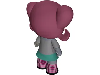 Toy Doll 3D Model preview