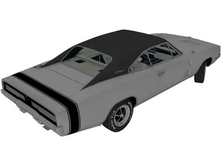 Dodge Charger R-T (1969) 3D Model preview
