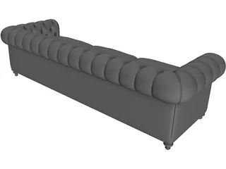 Chester Sofa 3D Model preview