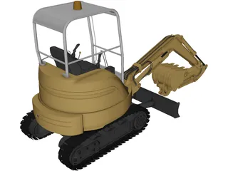Excavator 3D Model preview