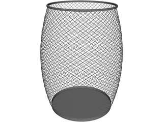 Trash Bin 3D Model preview