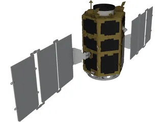 Kompsat 2 Artificial Satellite 3D Model preview