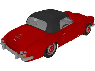 Mercedes-Benz 190SL (1955) 3D Model preview