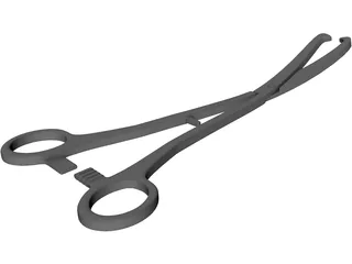 Medical Scissor Kocher 3D Model preview