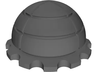 Hip Cotilar Charnley Prosthesis 3D Model preview