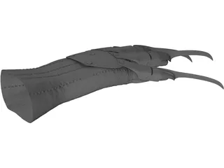 Bladed Glove 3D Model preview