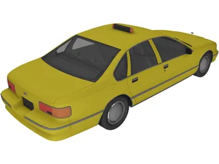 Chevrolet Taxi 3D Model preview