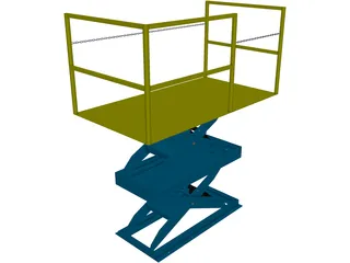 Scissor Lift 3D Model preview