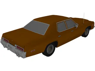 Dodge Monaco (1974) 3D Model preview