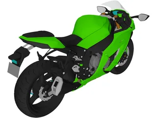 Kawasaki ZX10R (2012) 3D Model preview