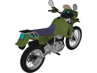 Kawasaki KLR 650 3D Model preview