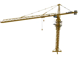 Tower Crane 3D Model preview