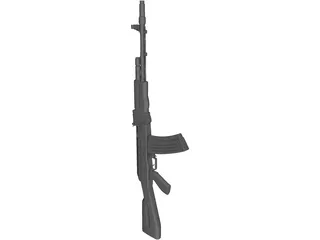 Ak 47 3D Model preview