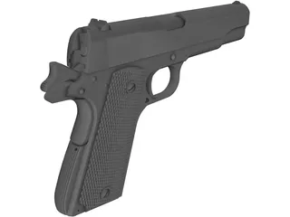 Colt 1911 Automatic 3D Model preview