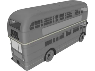 Double Decker Bus 3D Model preview
