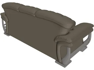 Fashion Multiplayer Sofa 3D Model preview