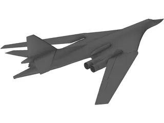 Tupolev Tu-160 3D Model preview