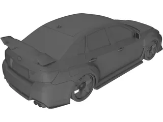 Subaru Impreza WRX STi 3D Model preview