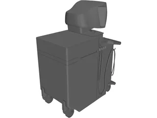 Ultrasound Machine 3D Model preview